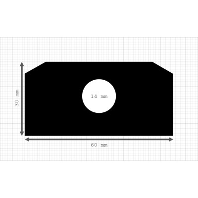 Luikenpakking | EPDM | 60 x 30 mm